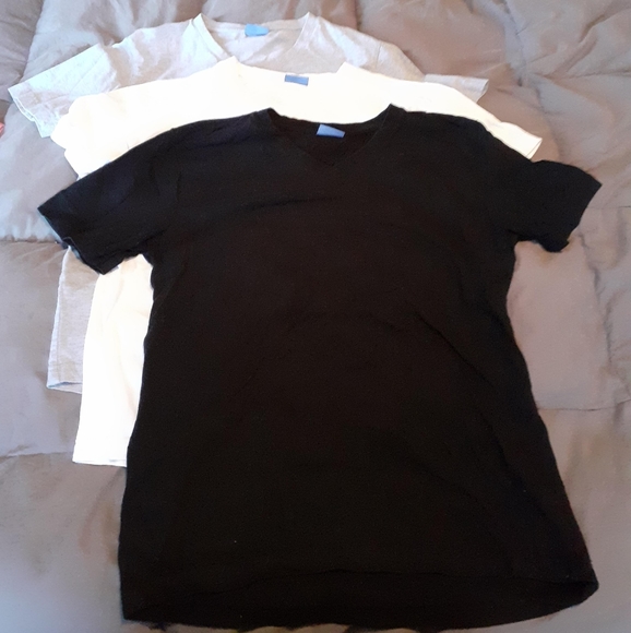 CityLAB Men's 3pk 100% cotton multi colored under shirts - Picture 2 of 6